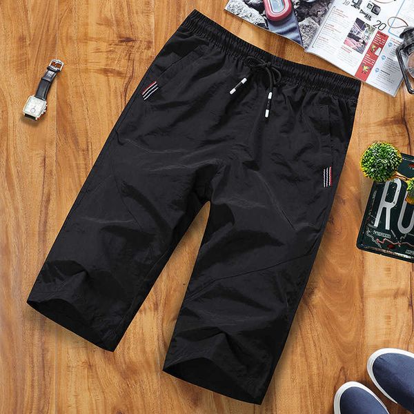 

shorts summer casual beach sports loose large size quick drying trendy men's pants capris, White;black