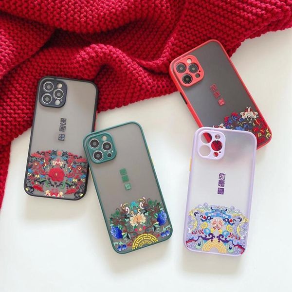 

creative chine style art 12mini mobile phone case se2 package fine hole vip 11promax soft xsmax male xr female 8xs couple 6s