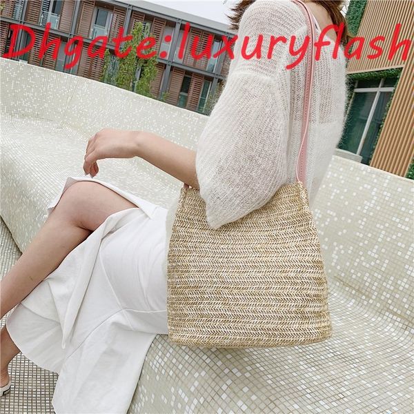 

HBP LuxuryFlash New leisure woven one shoulder straw bag in summer 2021