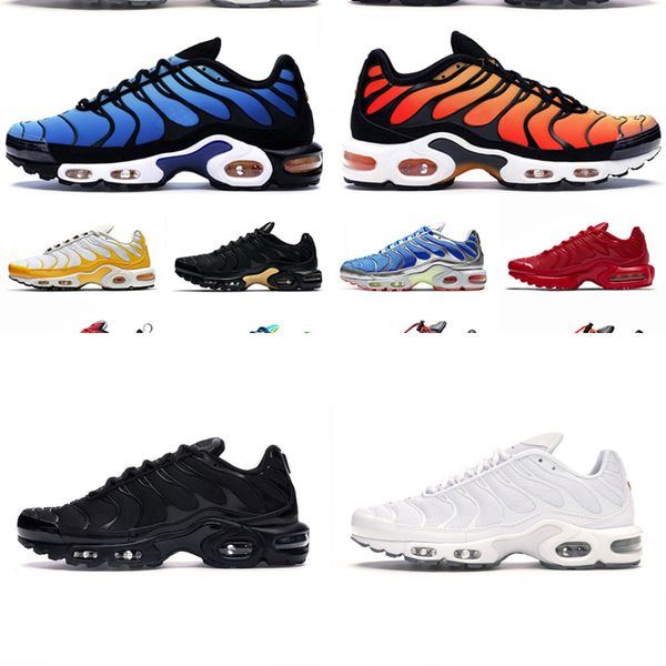 

new quality 2021 tn plus men women running shoes sport triple black white air\rmax\rairmax hyper blue woraldwide trainers sneakers, White;red
