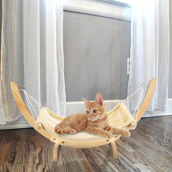 

теплый зимний кошок для кошек мягкие домашние кошки гамака щенок котенка подвесные кровати коврик с прочной деревянной рамкой для sm wmtkop