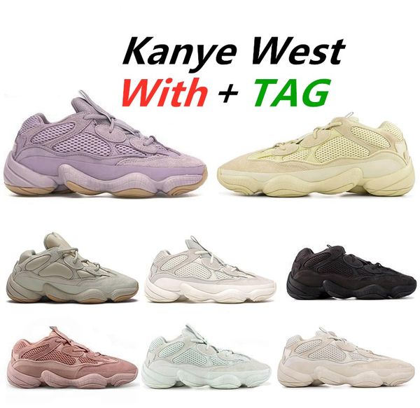 

fashion kanye west soft vision stone desert rat men running shoes bone white utility black salt super moon yellow women trainer sneakers