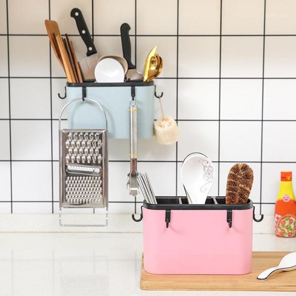 

storage bottles & jars household kitchen cage cutlery box wall-mounted chopsticks tube tableware accessories tool1
