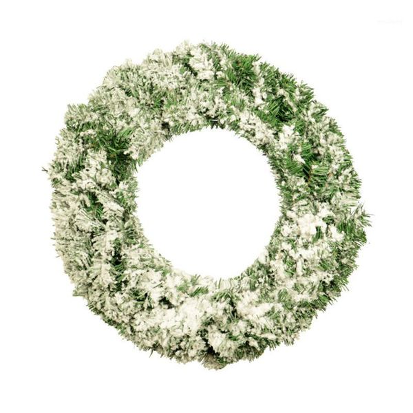 

decorative flowers & wreaths 50cm led christmas wreath front door hang garland with pine needles for party year decoration1
