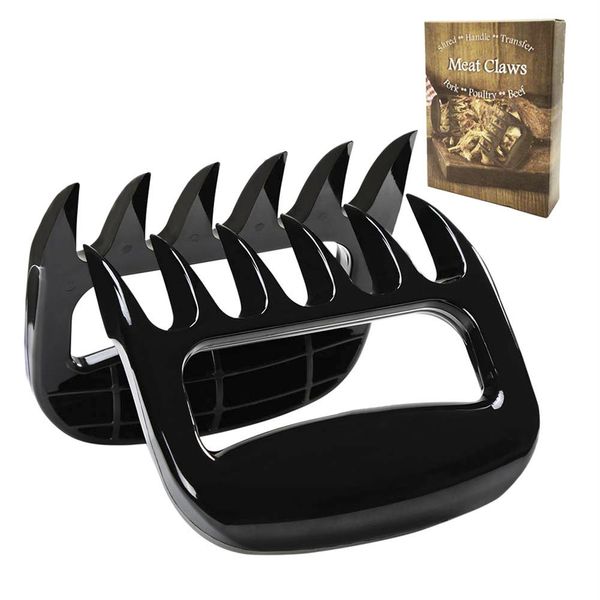 

bbq 2pcs bear claw meat grinder pork tongs pull shred meat handle transfer bbq tool