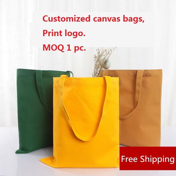 

shopping bags canvas custom printed bag tote grocery reusable cart retail supermarket promotional merchandise