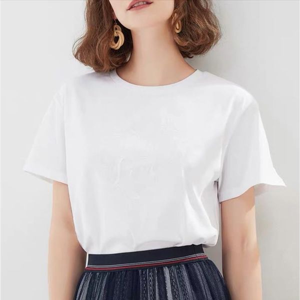 

white t shirt women men summer short sleeve solid simple ladies tshirt casual for woman korean basic couple shirts
