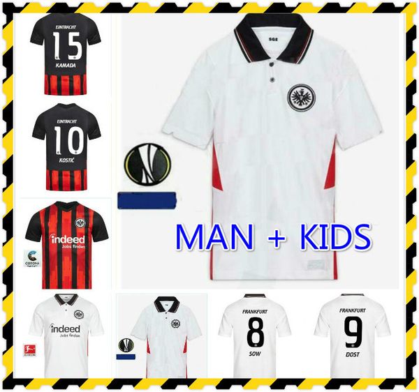 

20 21 eintracht франкфурт футбол футбол джетки paciencia kostic haller fernandes platz für vielfalt 2020 2021 футбольная футболка мужчины де, Black;yellow