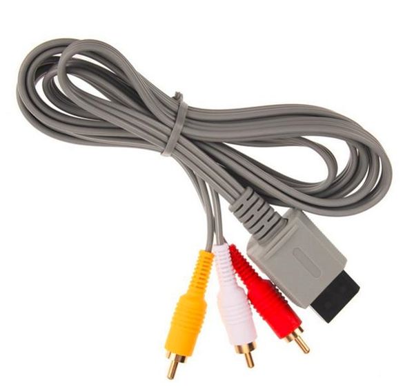 1.8m Audio Video AV Composite 3 RCA-Kabel für Wii-Kabel