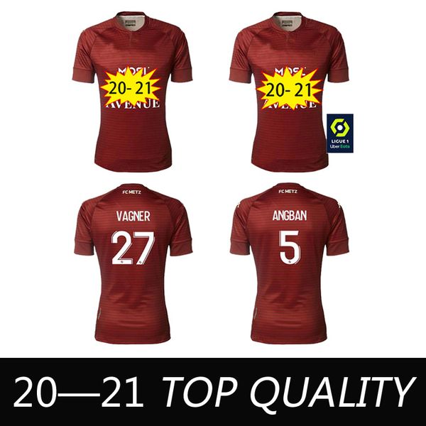 

maillot de foot 20 21 fc metz soccer jerseys 2020 2021 boulaya diallo centonze bronn vagner niane fofana vagner home football shirt, Black;yellow