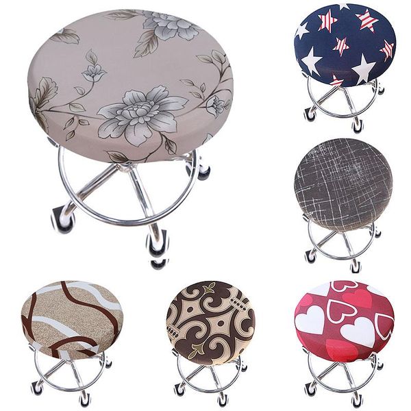 

bar stool round bar chair cover elastic seat case dining chair cover seat stretch office case
