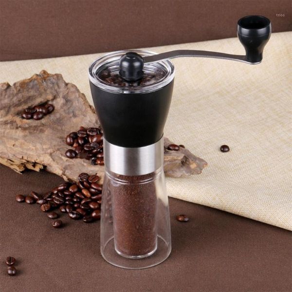 

electric coffee grinders 350ml hand grinder manual plastic machine bean ceramic grinding core washable1