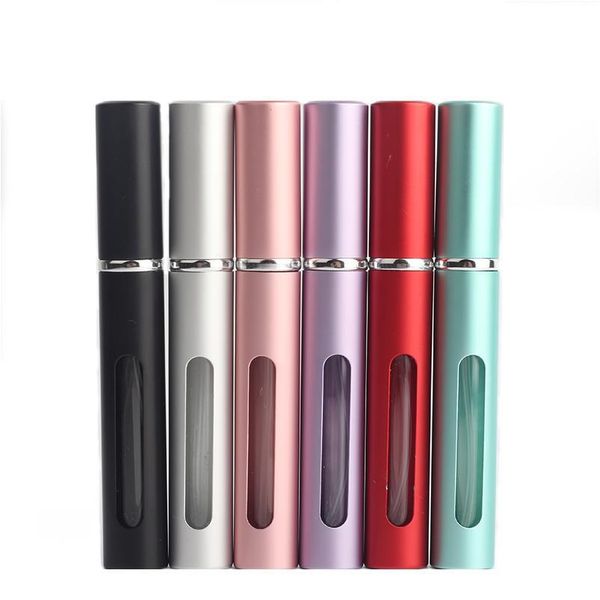 

jxcaih 100pcs 5ml refillable mini perfume spray bottle aluminum atomizer portable travel cosmetic container jxcai bbyzux