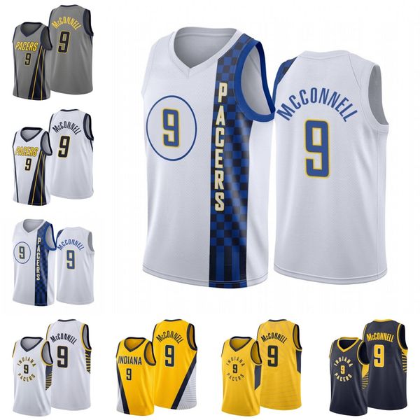 

indiana pacers men t.j. mcconnell basketball jersey, Black