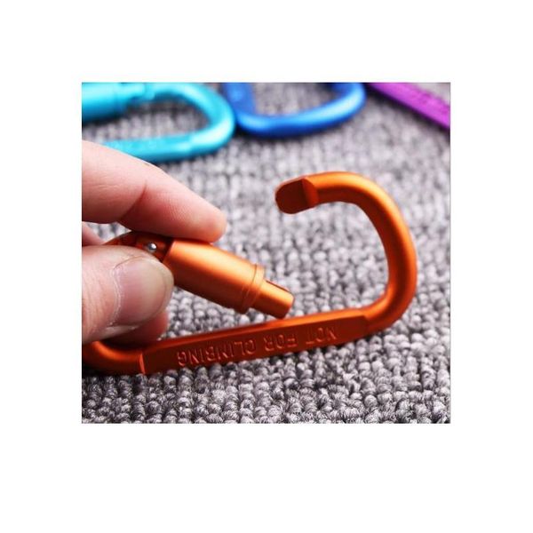 

7mm aluminum alloy d-shape carabiner with turn buckle kit camping equipment survival gear camp hook outdoor c jllbkv
