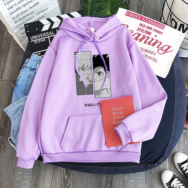 

hoodies new men fashion x oversized japanese hunter and gon letter anime 2020 streetswear killua printed fjrvd