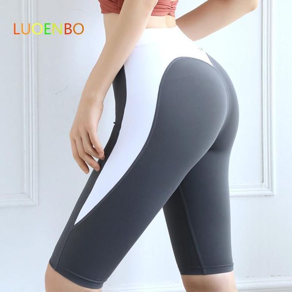 

yoga outfits women gym high waist leggings clothing biker tights seamless fitness running sport shorts for workout spandex sports shorts1, White;red