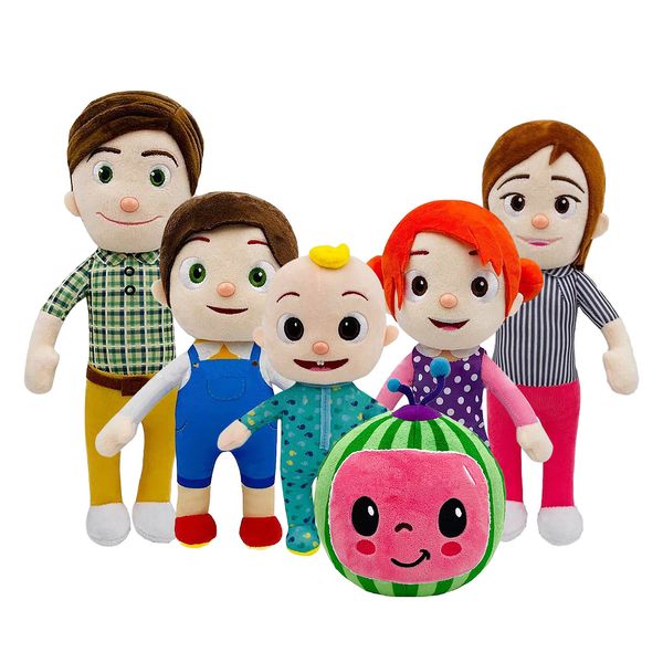

15-33cm cocomelon plush toy cartoon tv series family cocomelon jj family sister brother mom and dad toy dall kids chritmas gift