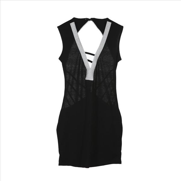 

2020 сексуальные женщины bandage bodycon без спинки вечерняя вечерняя партия v шея клуб короткие мини платье падение доставка, Black;gray