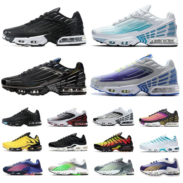 

2022 tn plus 3 running shoes women chaussures triple black white laser blue red hyper violet purple nebula blue fury mens trainers outdoor s