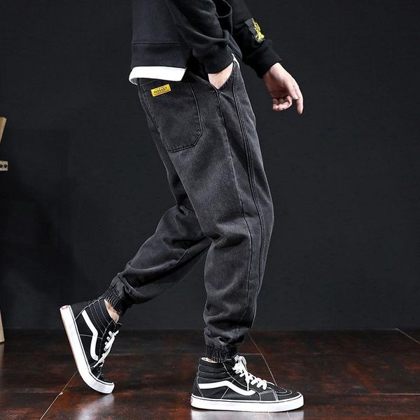 

selling spring and autumn new loose men's jeans men's harem pants hip hop baggy jeans undefined size 40-42, Blue