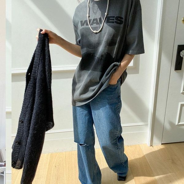 

2020 summer character t-shirts fashion girls short sleeve letter printing t-shirts korean women loose clothes 96% cotton, White