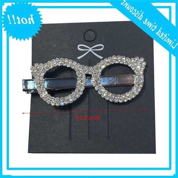 

women lovely hollow glasses shape bobby pins glitter street duck face her clip a69c
