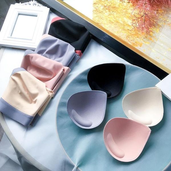 

women seamless color block padded push up brassiere bra running yoga crop, Red;black