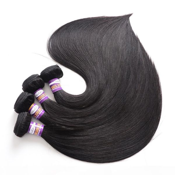 

mink brazilian straight virgin hair 3 bundles 9a unprocessed brazilian straight human hair weave bundles brazilian straight hair extension, Black