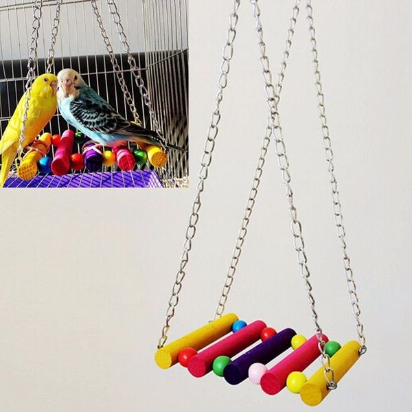 

bird parrot 1pc toys colorful silicone ball cage hanging toy for parrots parakeet cockatiel swing bird pet products