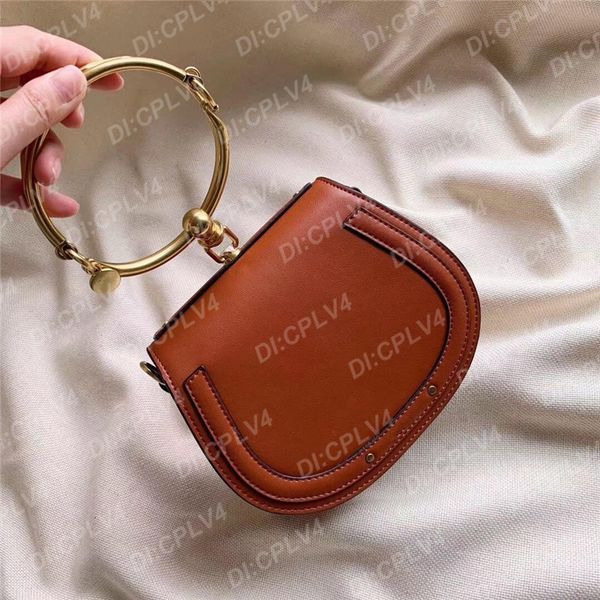 

star's crossbreeding fashion bag portable versatile shoulder retro single bag saddle leather metal piggy women's same ring egucl, Red;black