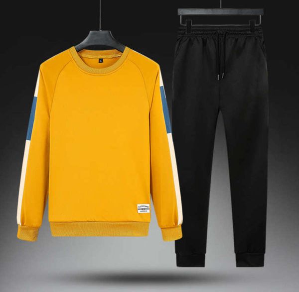 

sportswear spring and autumn 2020 new men's two piece youth leisure suit, Gray