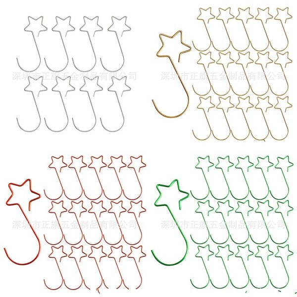 

звезды крюки зеленые красные четыре цвета 50 мм кухонные принадлежности украсить крючок домой 20 шт. одна сумка горячая распродажа 3 45 zq м