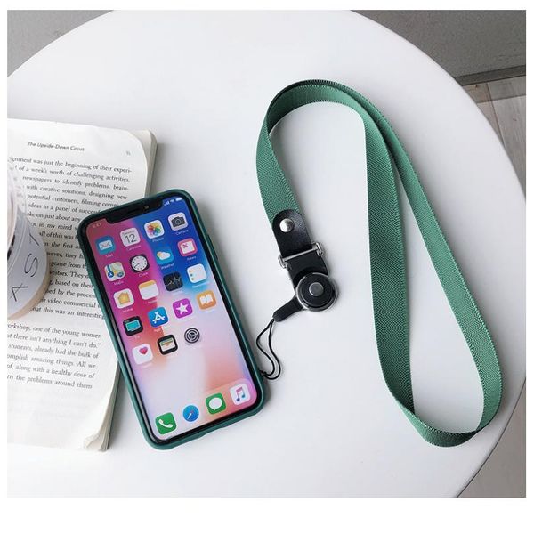 

shellnail mobile phone lanyard webbing lanyard 2 in 1 buckle detachable buckle hanging neck long rope for iphone keys qylomp