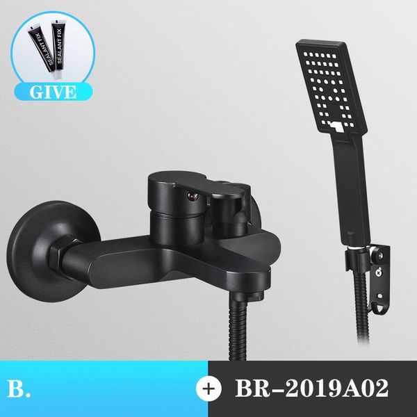 

black brass bathroom shower faucet bath faucet mixer tap with hand shower head set wall mounted black shower set bathroom bbyhcc lipper