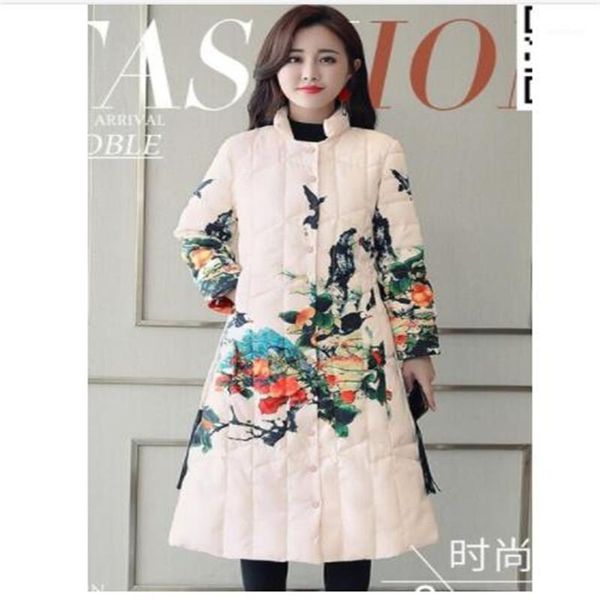 

large size cotton clothing female fat mm cotton coat women 2019 winter new thin down padded long temperament 200 kg1, Black