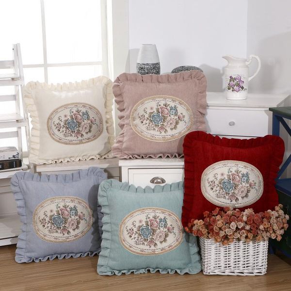 

cushion/decorative pillow 45x45cm/55x55cm luxury jacquard flower cushion cover retro european royal aulic elegant room decorative sofa cases
