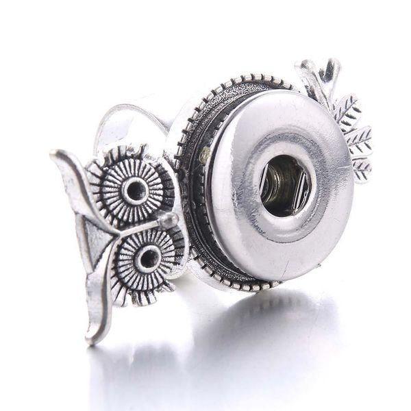 

new snap jewelry rings rhinestone crystal stainless steel 18mm snap button ring diy party ring boom life button rings q bbylxn, Silver