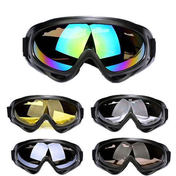 

skiing motorcycles windbreak goggles army fans cs tactical fighting glasses, Black