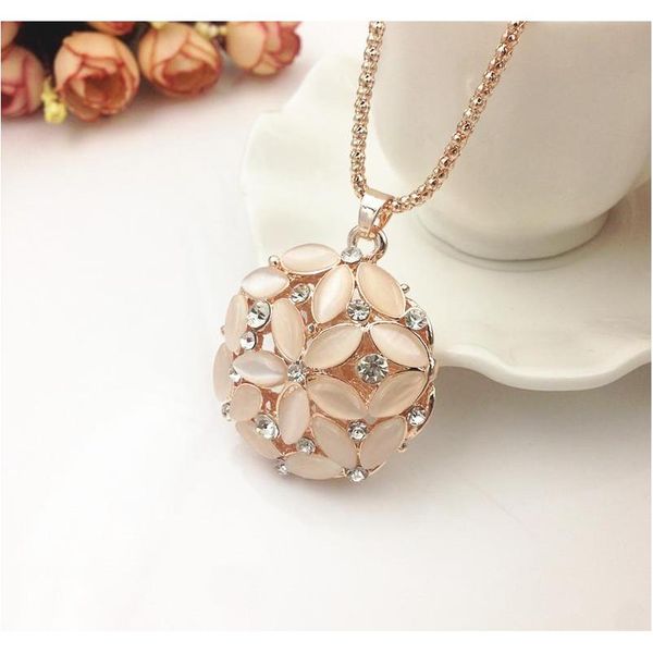 

sweater chain stone necklaces pendants new jewelry rose flower cross cat eye gem stone owl austrian crystal jllzwq bdecoat, Silver