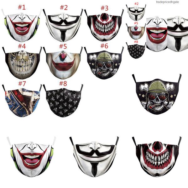 

masquerade designer halloween digital fashion print masks men party joker face yvpj