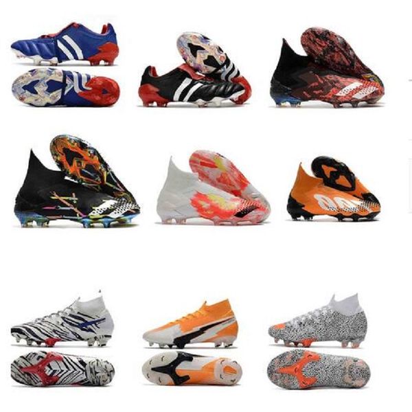 

double box flash crimson mens football boots soccer cleats mercurial superfly vi 360 cr7 superfly predator mania soccer shoes high ankle