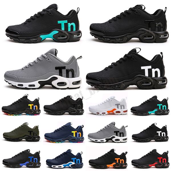 

tn kpu mercurial tn tuned plus men shoes triple black white mens women trainers outdoors sports sneaker 40-46
