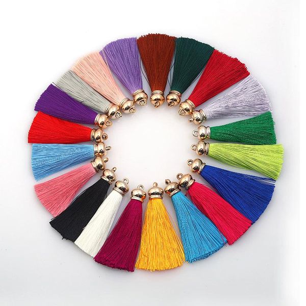 

36 шт. лот 70 мм silk tassels серьги серьги аксессуары diy craft tassel для занавесок ювелирные изделия брелок стенд для мобильных телефонов