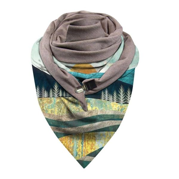 

fashion women scarves multiple wearing methods new scarf for warm bibs cycling female wraps buckle cachecol low price #t1g, Blue;gray