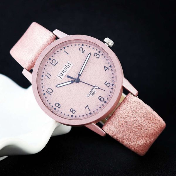 

simple couple watch fashion digital korean dial student watch men's and women's quartz watch, Slivery;brown