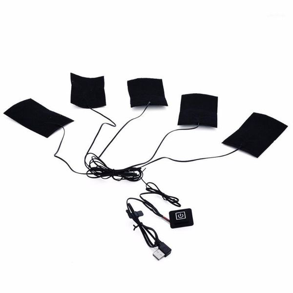 

diy vest usb warm paste electric thermal heating waterproof warmer portable safe cloth carbon fiber adjustable heating pad1, Gray;blue