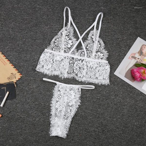 

lace bra set plus size sling seamless push up bra sets women transparent bralette underwear lingerie set1, Red;black