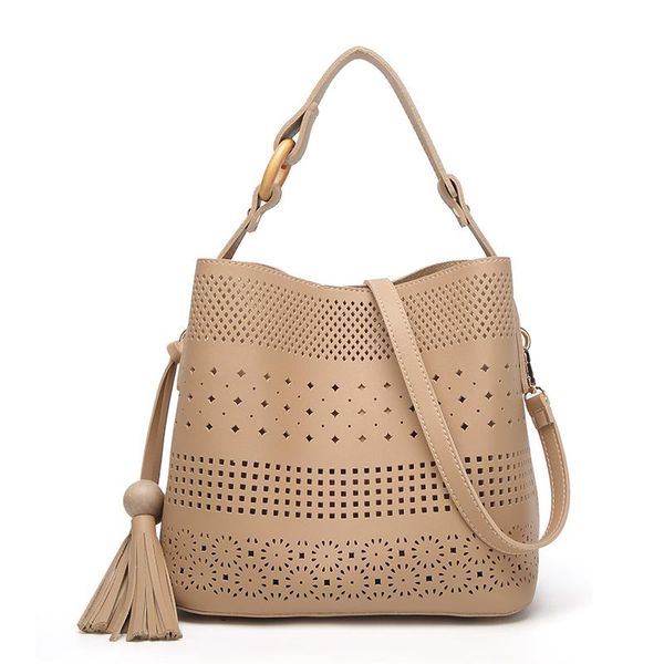 

new style women hollow out tote bag female casual handbag fashion ladies shoulder bag pu leather