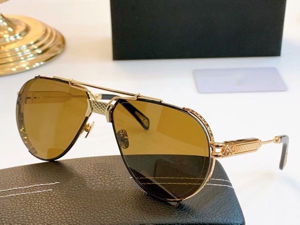 

2021 new designer men sunglasses fashion full frame sunglasses metal frame uv protection lens with box, White;black